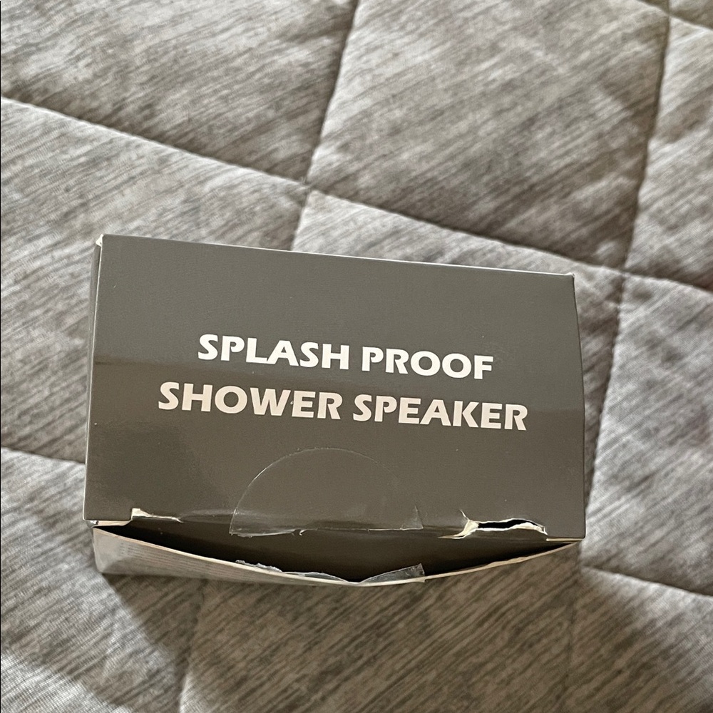 Gray Splash Proof Shower Speaker